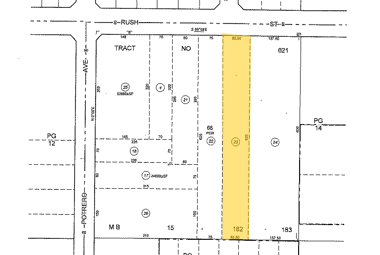 9848 Rush St, South El Monte, CA for lease - Plat Map - Image 2 of 2