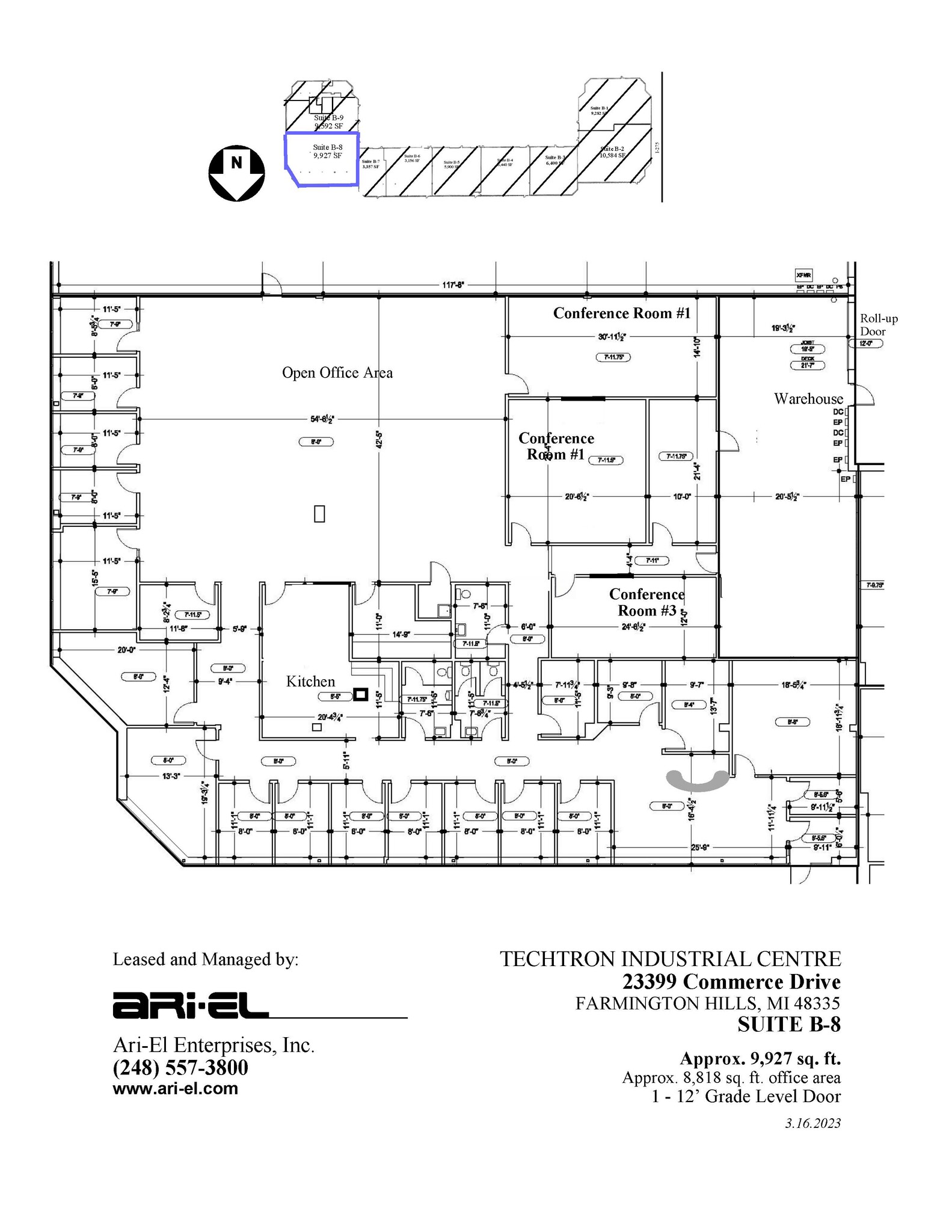 23399 Commerce Dr, Farmington Hills, MI for lease Floor Plan- Image 1 of 1