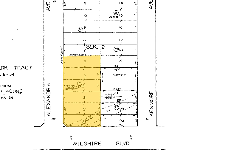 3300 Block Wilshire Blvd, Los Angeles, CA for lease - Plat Map - Image 1 of 1