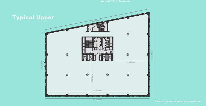 26 Wembley Park Blvd, Wembley for lease Typical Floor Plan- Image 1 of 4