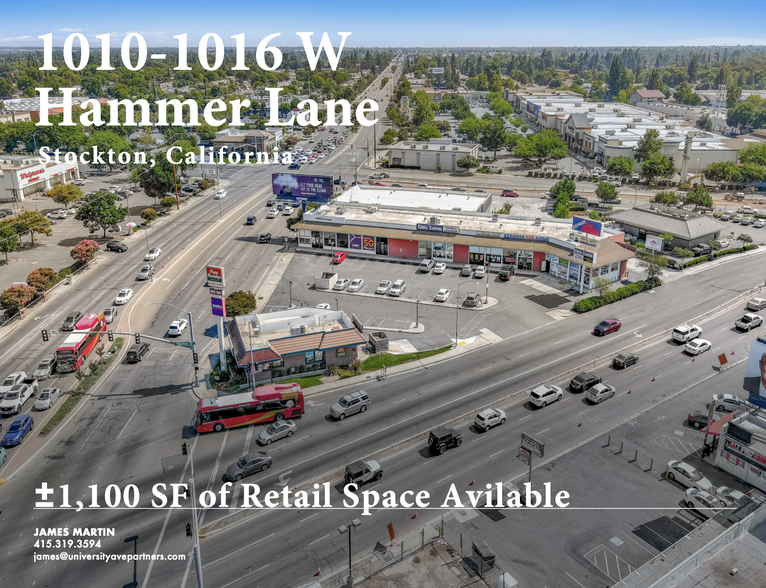 1010-1016 W Hammer Ln, Stockton, CA for lease - Building Photo - Image 1 of 4