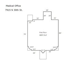 7909 N 30th St, Omaha, NE for lease Floor Plan- Image 1 of 7