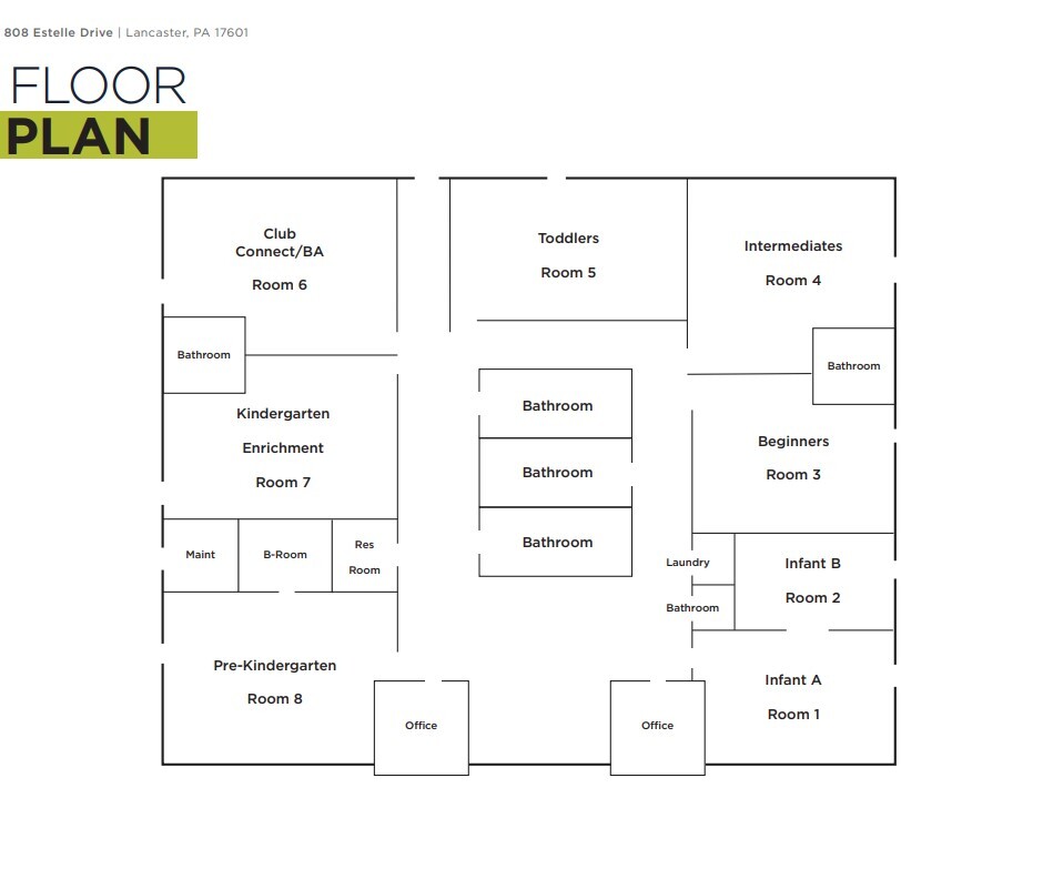 808 Estelle Dr, Lancaster, PA for lease Floor Plan- Image 1 of 1