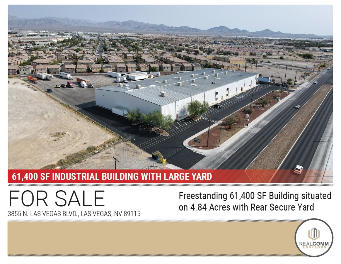 3855 N Las Vegas Blvd, Las Vegas, NV 89115 - 61,400 SF Building with ...