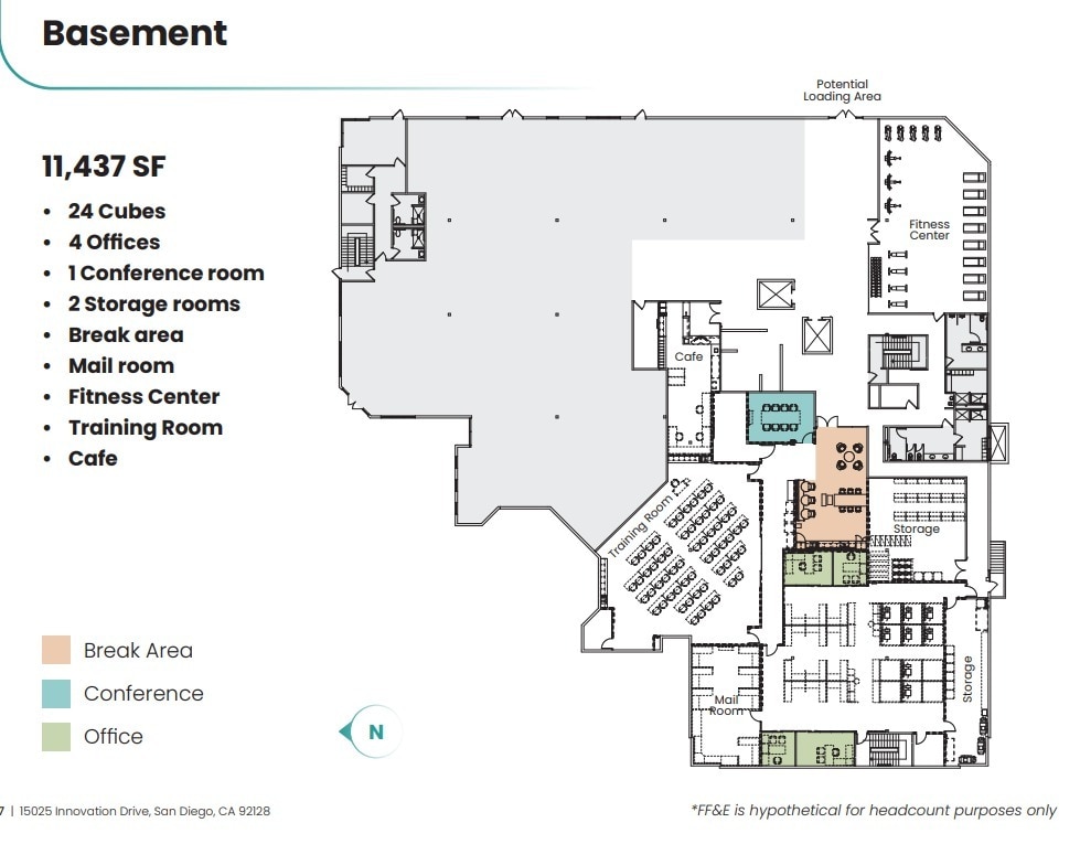 15025 Innovation Dr, San Diego, CA for lease Floor Plan- Image 1 of 6