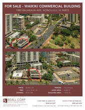 1980-1984 Kalakaua Ave, Honolulu, HI - aerial  map view - Image1