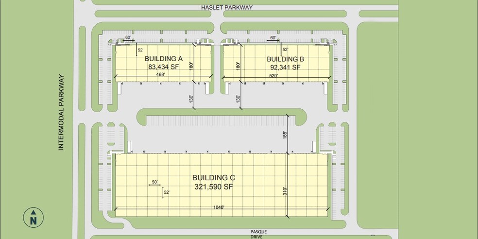 Intermodal Pky & Haslet Pky, Haslet, TX for lease - Site Plan - Image 1 of 3