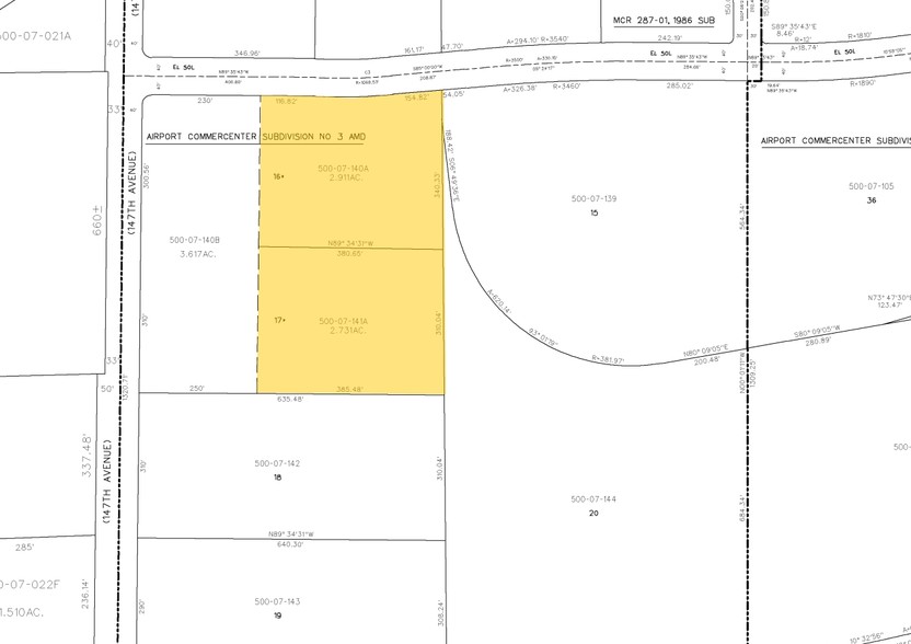 SE El Sol & Broadway Ave, Goodyear, AZ for sale - Plat Map - Image 3 of 3