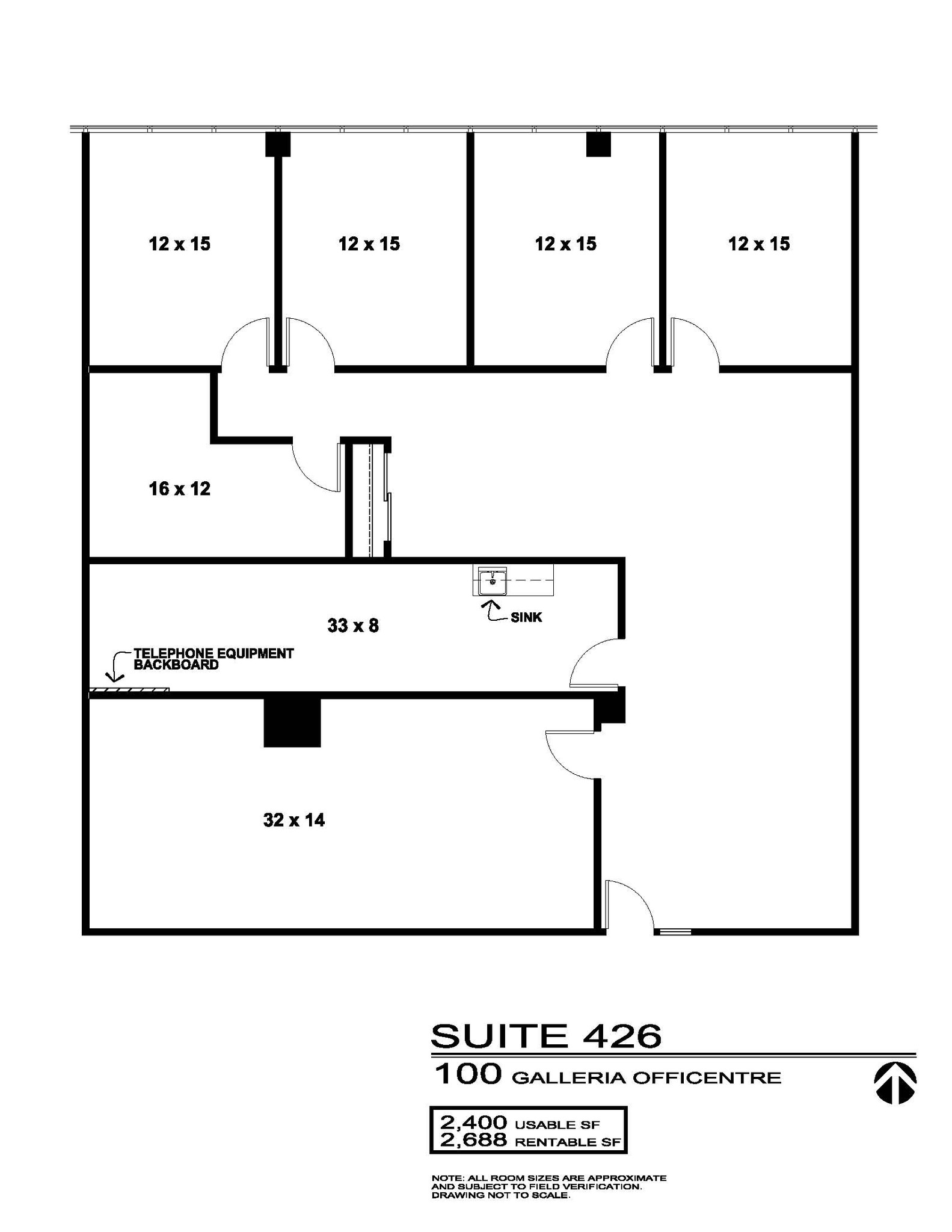 100 Galleria Officentre, Southfield, MI for sale Floor Plan- Image 1 of 2