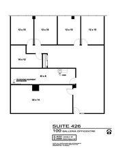 100 Galleria Officentre, Southfield, MI for sale Floor Plan- Image 1 of 2