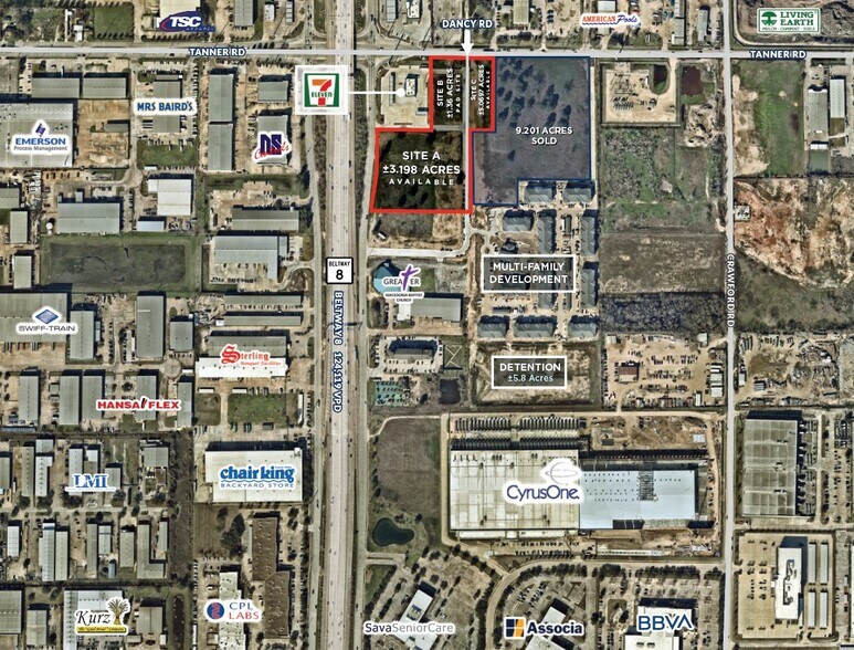 Beltway 8 & Tanner Rd, Houston, TX for sale - Aerial - Image 1 of 2