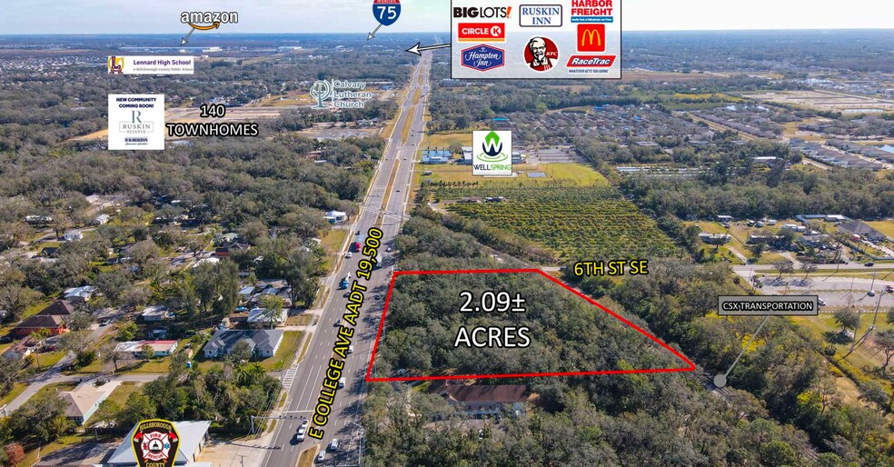 E. College & 6th St SE ave, Ruskin, FL for sale - Building Photo - Image 3 of 5