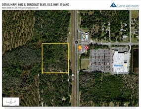 6812 Suncoast, Homosassa, FL - Aerial map view - Image1