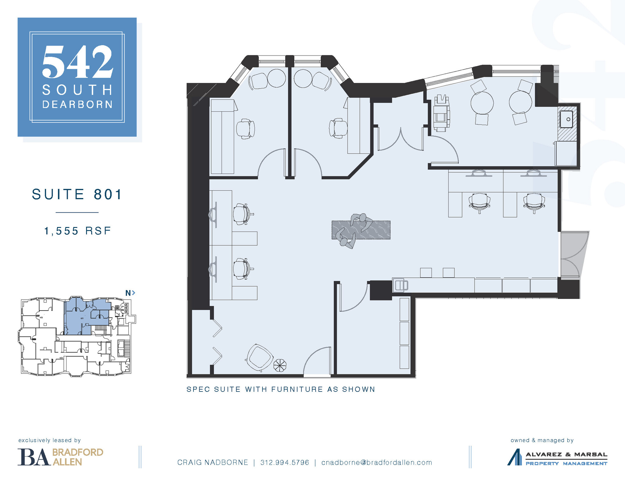 542-550 S Dearborn St, Chicago, IL for lease Floor Plan- Image 1 of 8