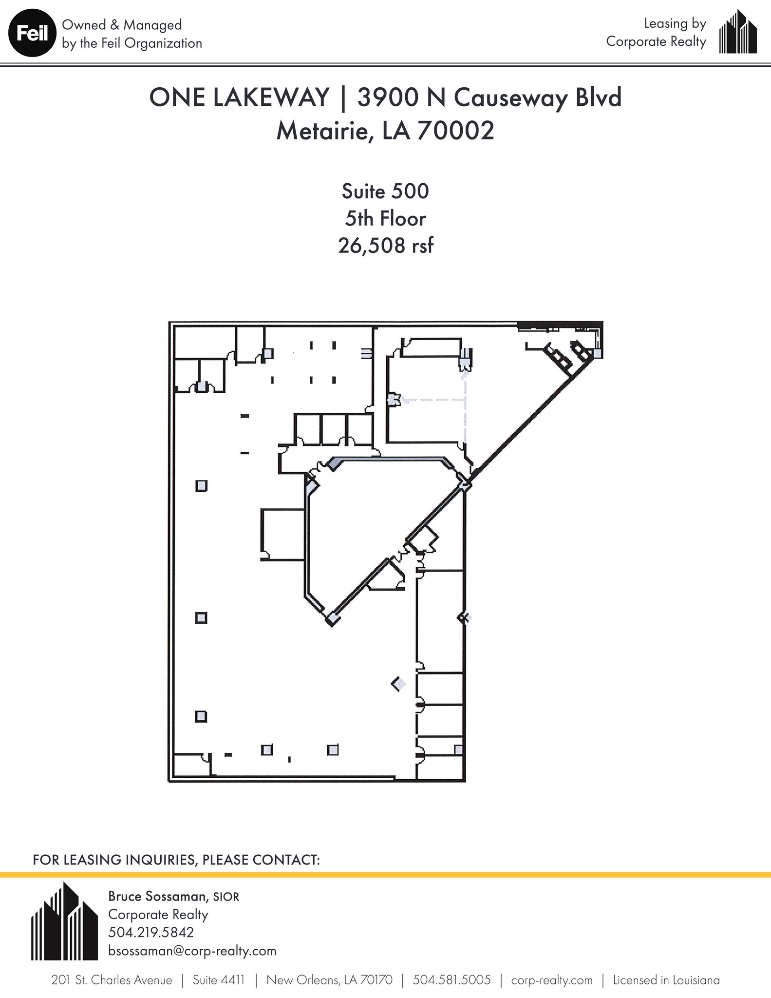 3900 N Causeway Blvd, Metairie, LA for lease Site Plan- Image 1 of 1