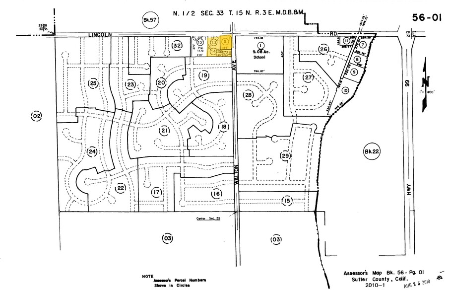 1640 Lincoln Rd, Yuba City, CA for sale - Plat Map - Image 1 of 1