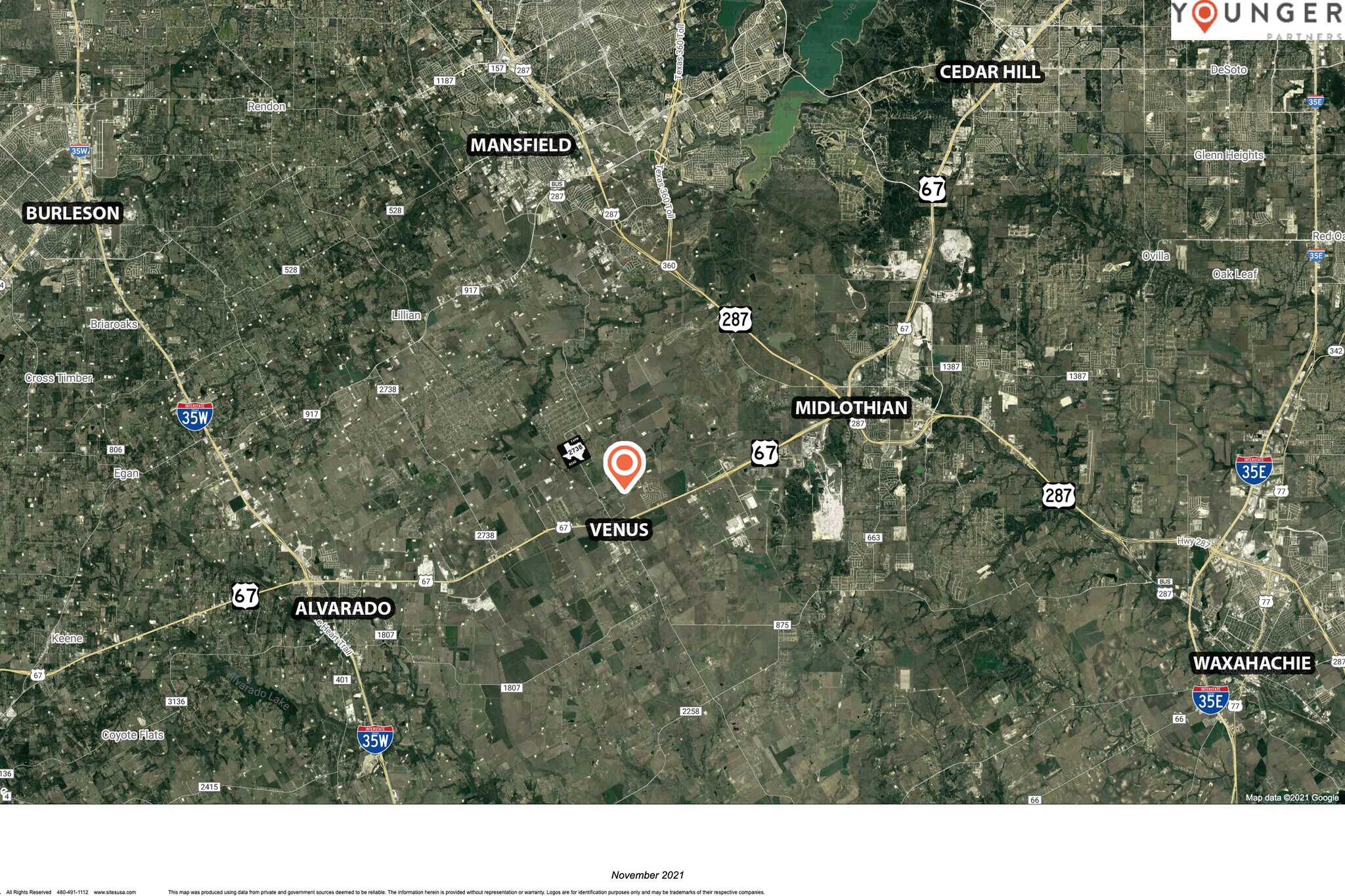 10000 CR 505, Alvarado, TX for sale Aerial- Image 1 of 1