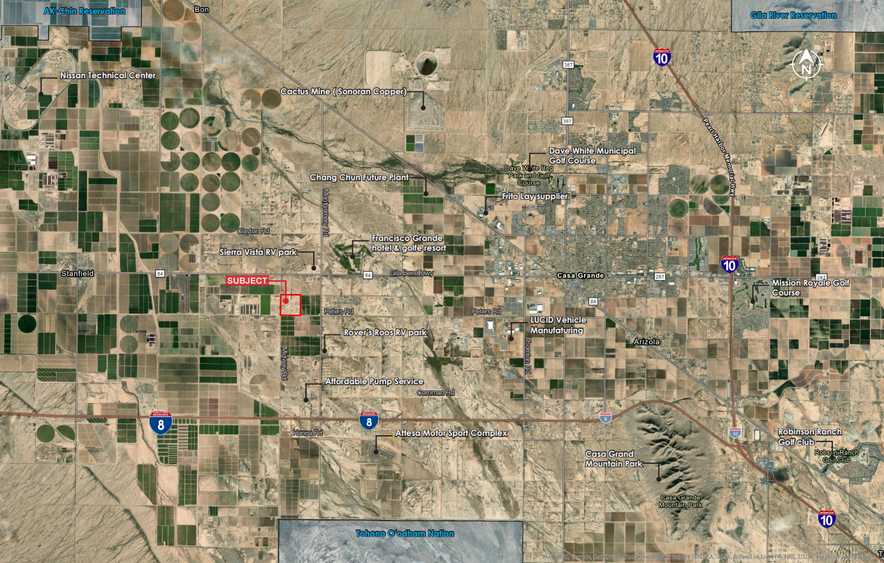 Peters Rd, Casa Grande, AZ for sale Aerial- Image 1 of 3