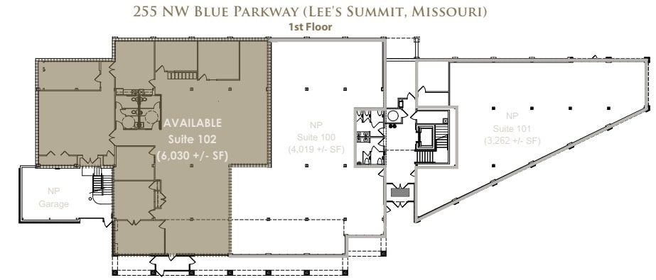 255 NW Blue Pky, Lee's Summit, MO for lease Floor Plan- Image 1 of 10