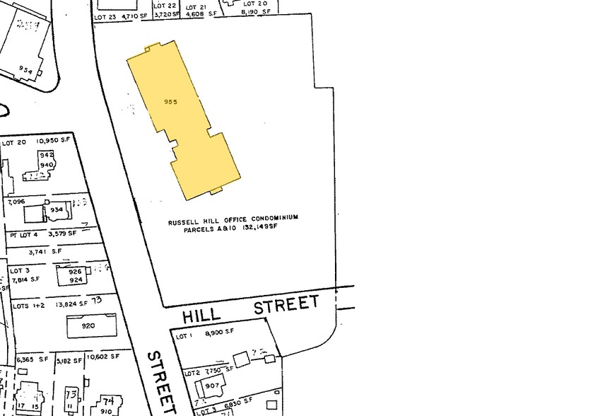 955 Main St, Winchester, MA for sale - Plat Map - Image 1 of 1