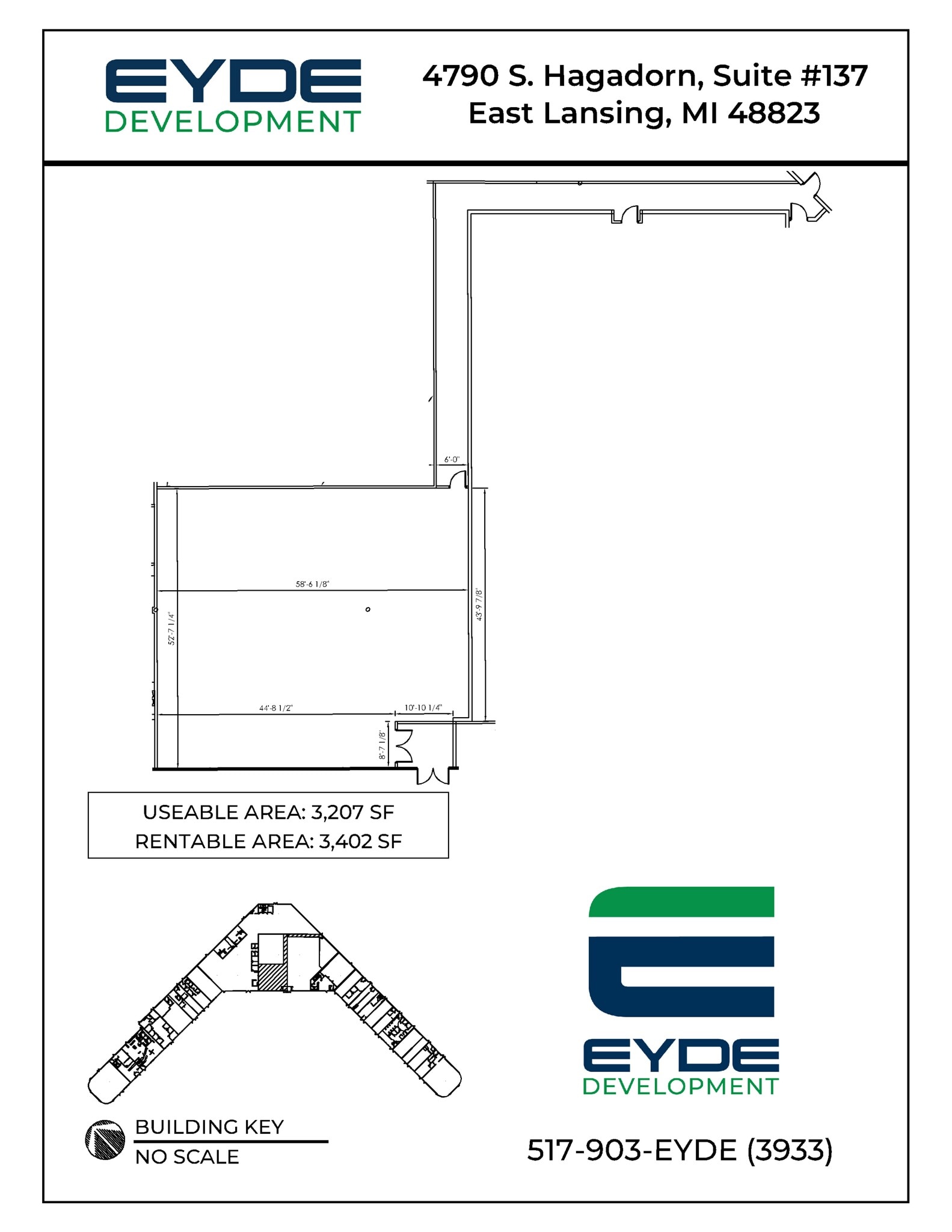 4790 S Hagadorn Rd, East Lansing, MI for lease Site Plan- Image 1 of 1