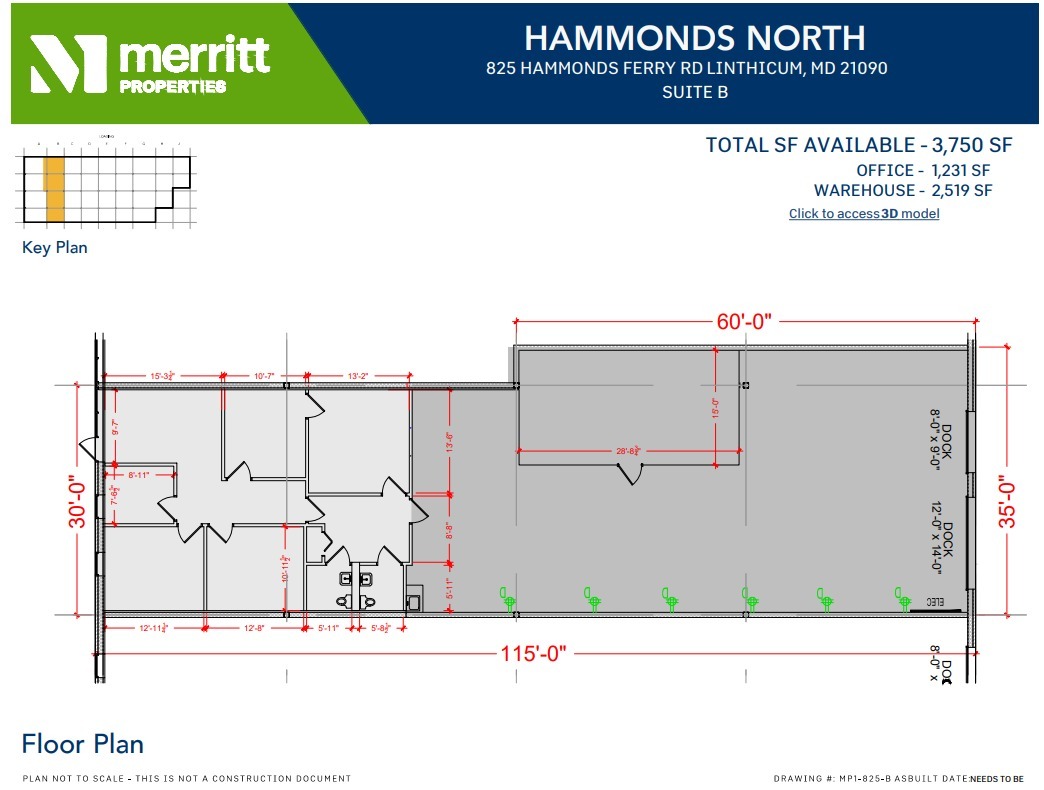 823 Hammonds Ferry Rd, Linthicum, MD for lease Floor Plan- Image 1 of 1