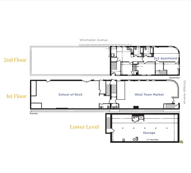 1934 W Chicago Ave, Chicago, IL for sale - Floor Plan - Image 2 of 6