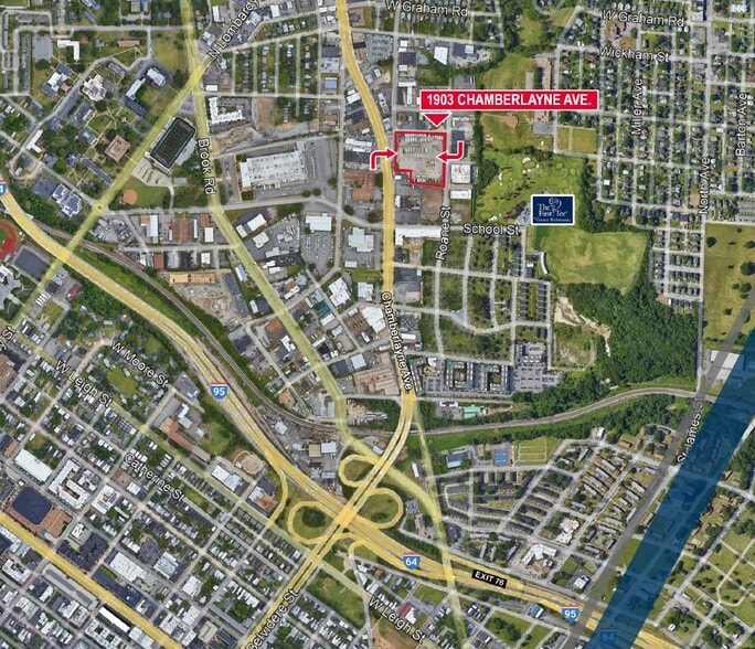 1903 Chamberlayne Ave, Richmond, VA for lease - Aerial - Image 2 of 2