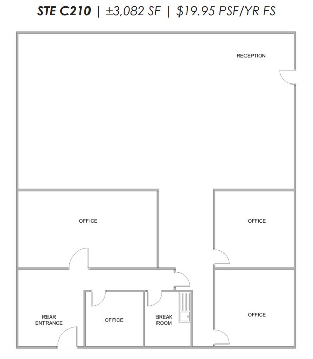 459 N Gilbert Rd, Gilbert, AZ for lease Floor Plan- Image 1 of 1