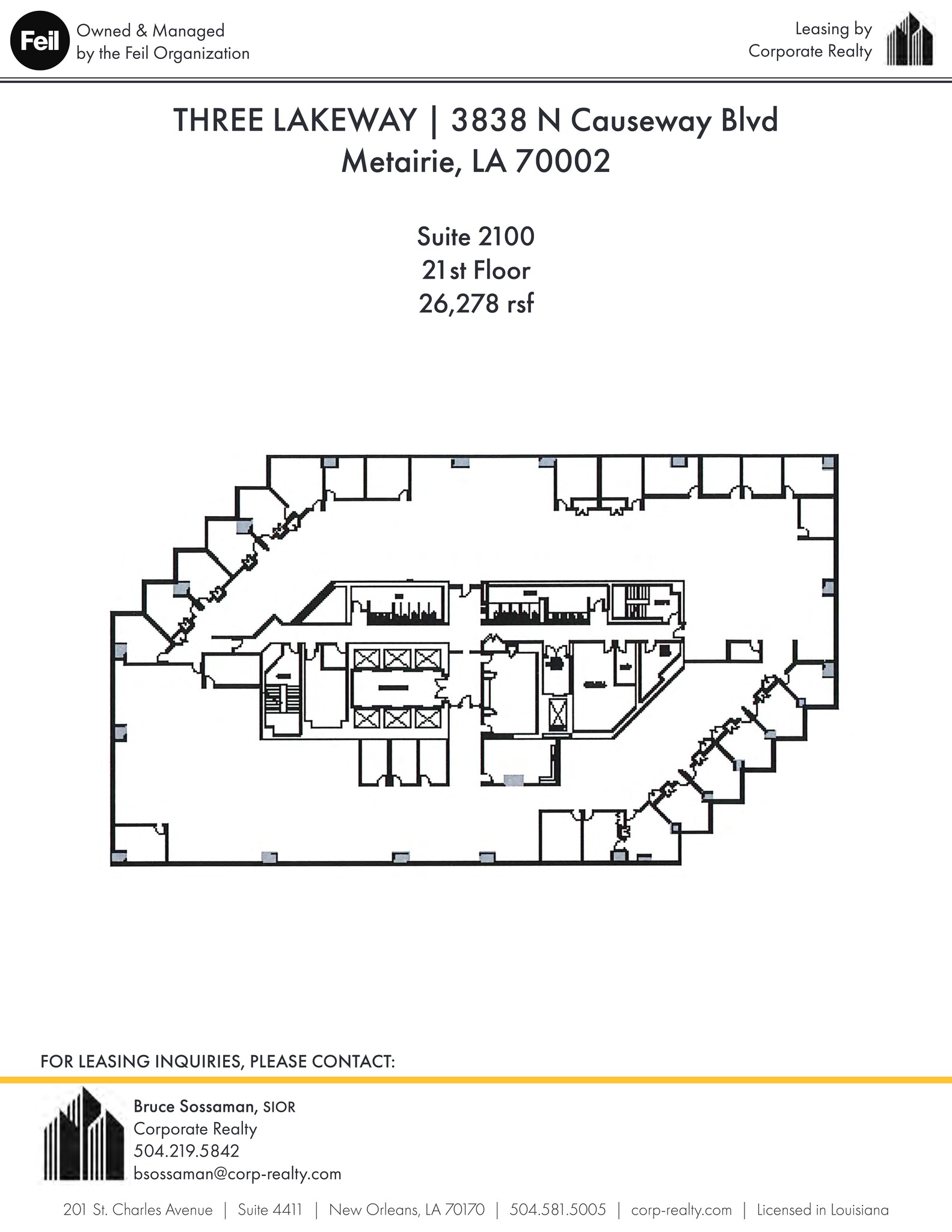 3900 N Causeway Blvd, Metairie, LA for lease Site Plan- Image 1 of 1