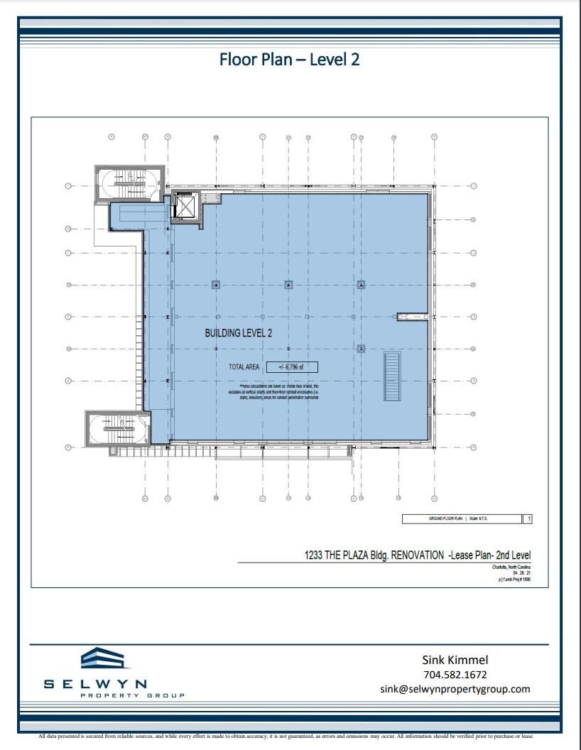 1233 The Plaza, Charlotte, NC for lease Floor Plan- Image 1 of 2