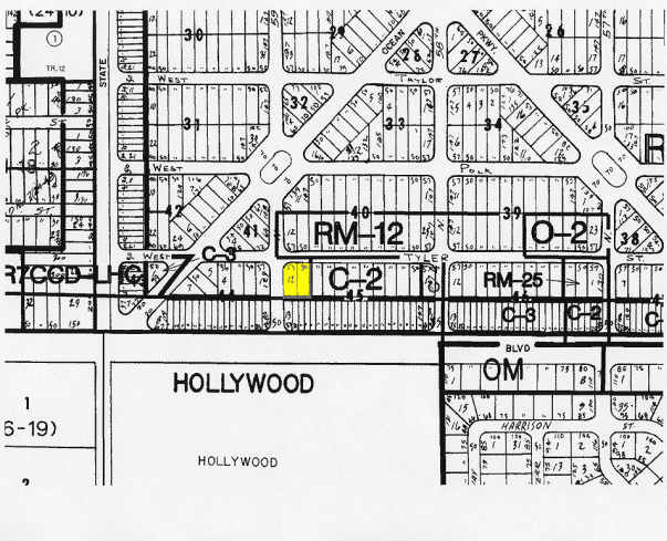 5845 Hollywood Blvd, Hollywood, FL for sale Plat Map- Image 1 of 1