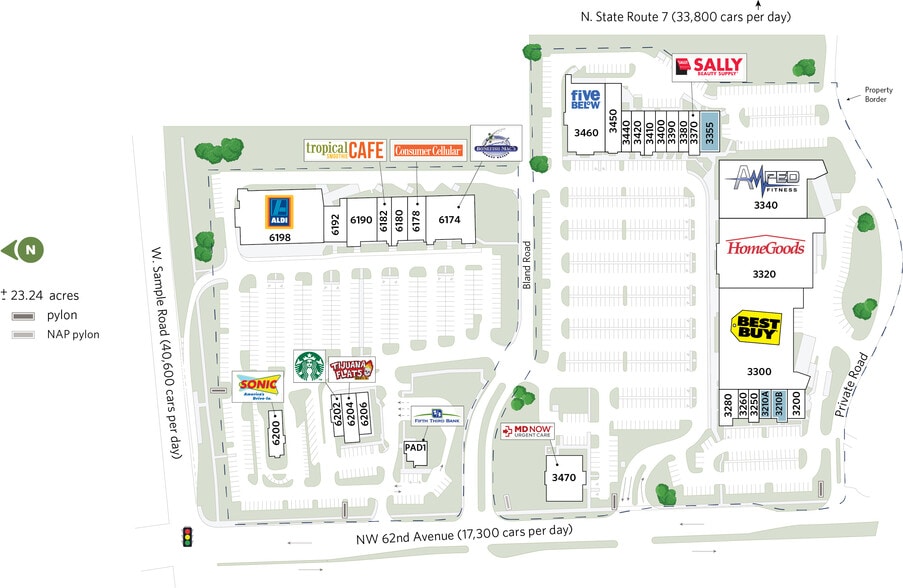 Sample Rd, Coral Springs, FL for lease - Site Plan - Image 3 of 29