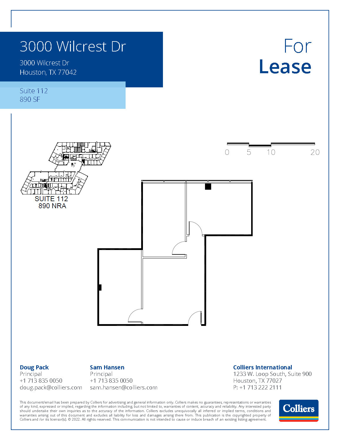 3000 Wilcrest Dr, Houston, TX for lease Floor Plan- Image 1 of 1