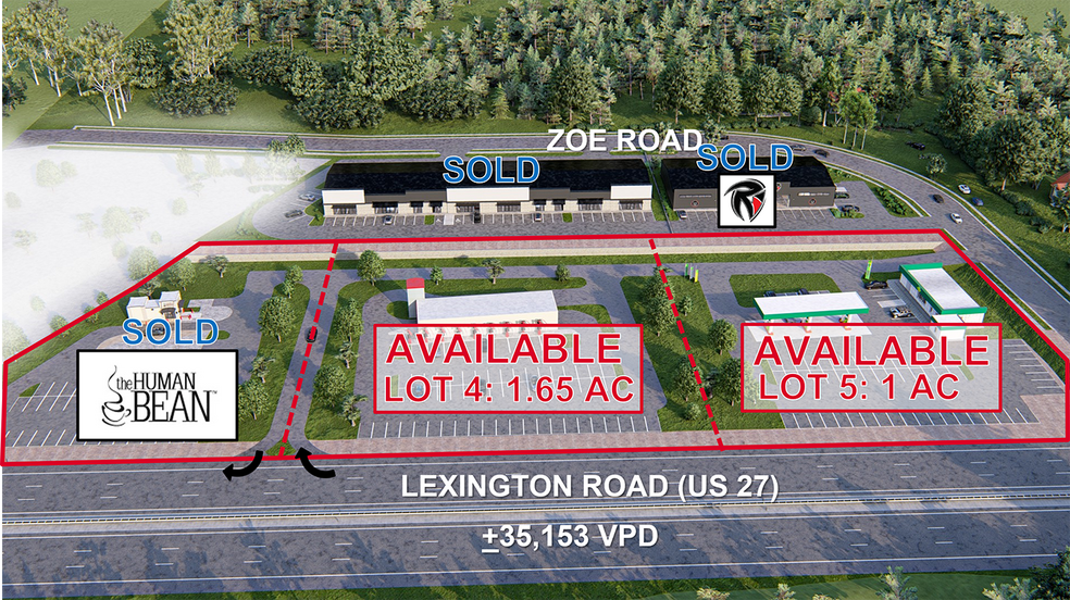 3060 Lexington Rd, Nicholasville, KY 40356 Front Row Lots
