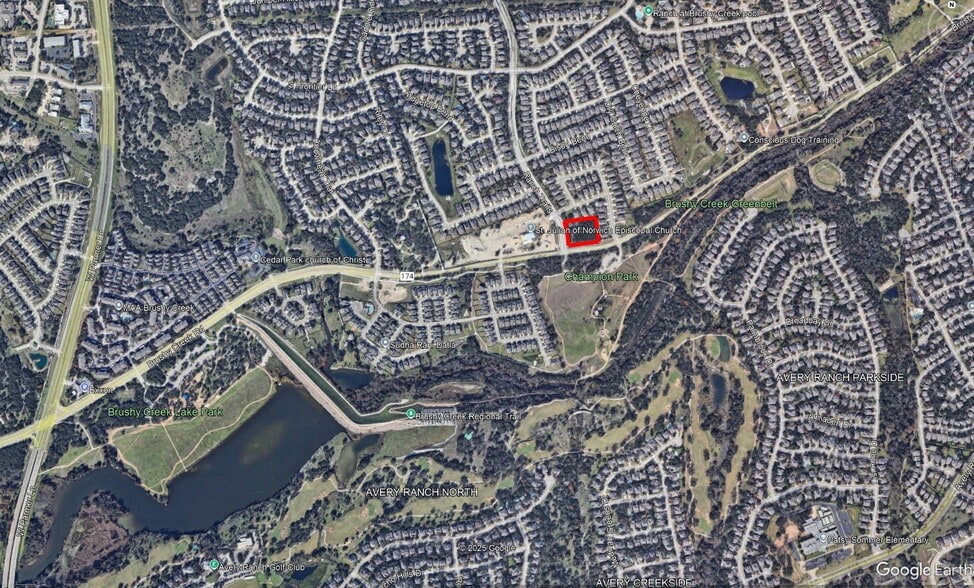 3831 Brushy Creek Road, Cedar Park, TX for sale - Aerial - Image 2 of 3