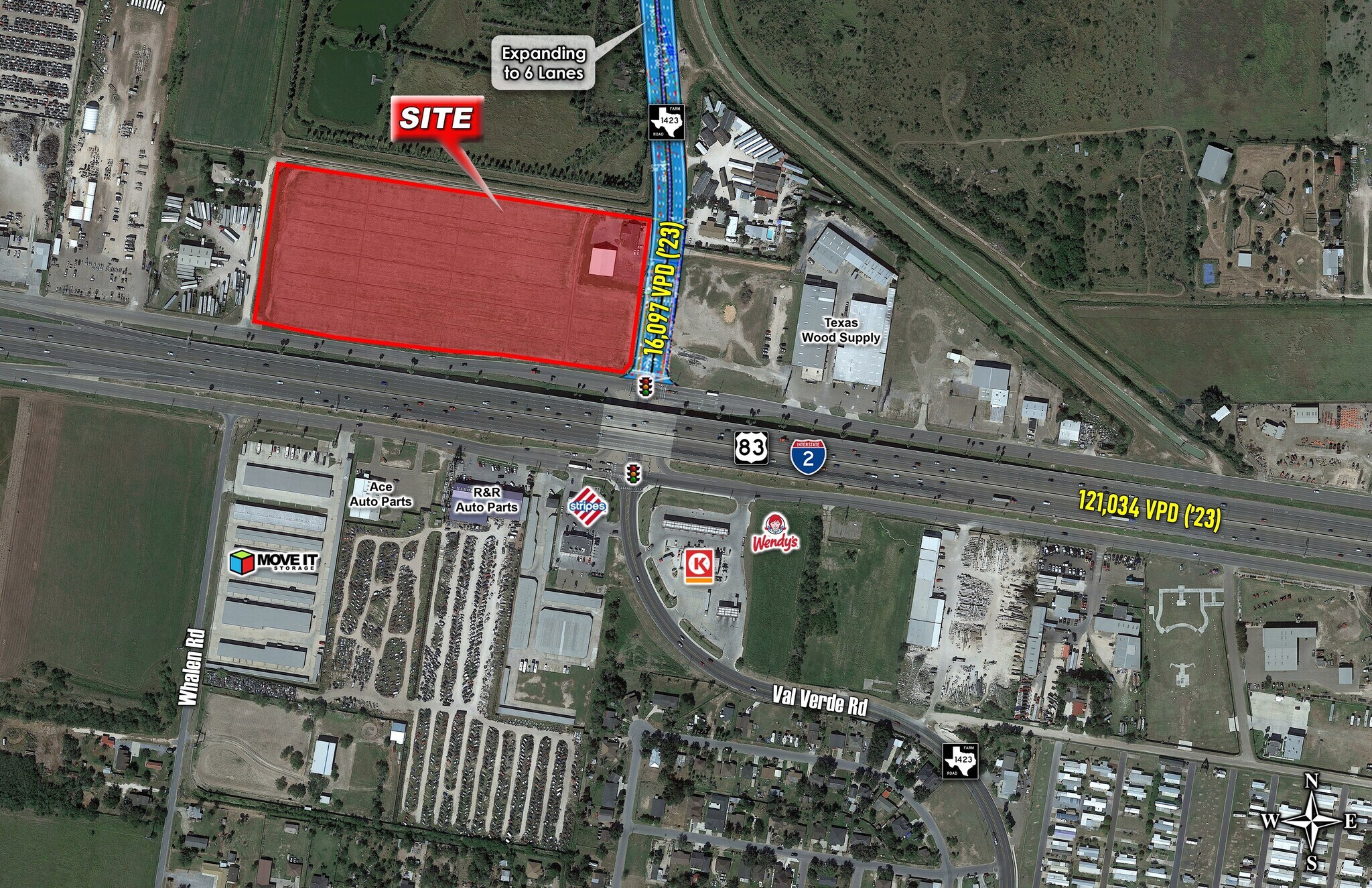 911 N Val Verde Rd, Donna, TX for sale Aerial- Image 1 of 1