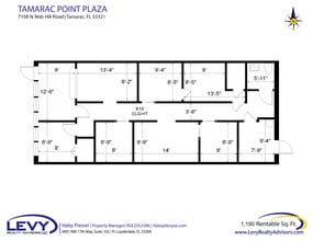 7118-7170 N Nob Hill Rd, Tamarac, FL for lease Floor Plan- Image 2 of 2