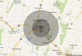 1185 Mt Aetna Rd, Hagerstown, MD - aerial  map view