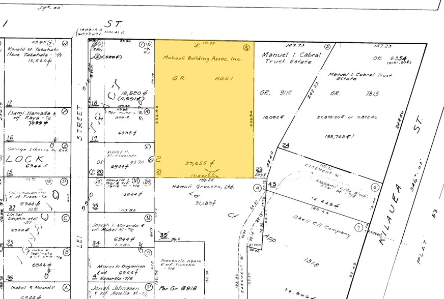 45 Mohouli St, Hilo, HI for lease - Plat Map - Image 2 of 12