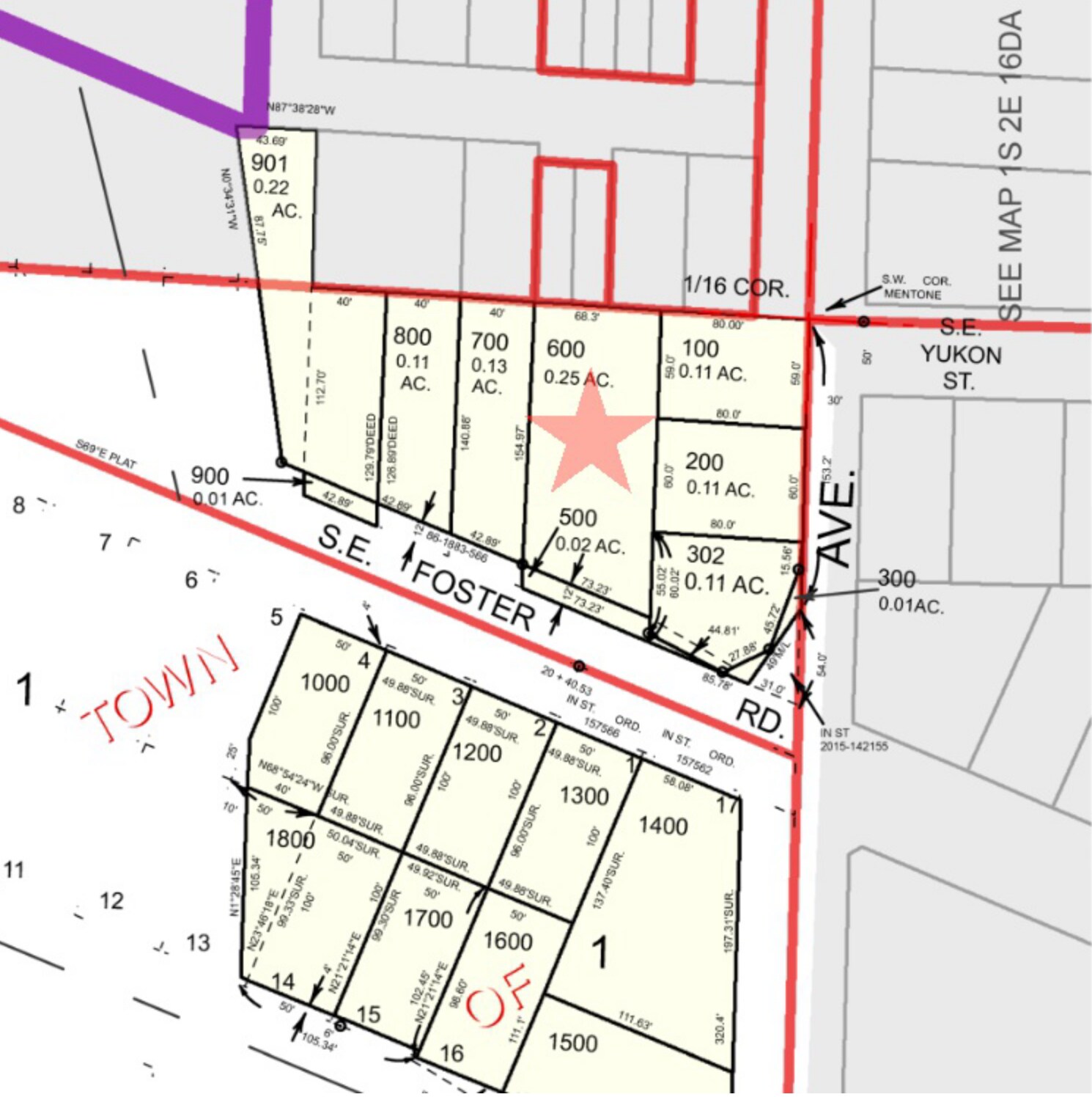 9639 SE Foster Rd, Portland, OR for sale Plat Map- Image 1 of 1