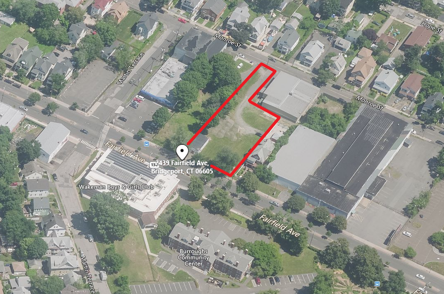 2439-2445 Fairfield Ave, Bridgeport, CT for lease - Aerial - Image 1 of 3