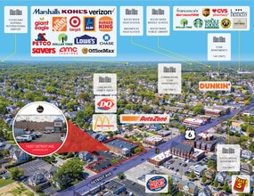 16207 Detroit Ave, Lakewood, OH - AERIAL  map view - Image1