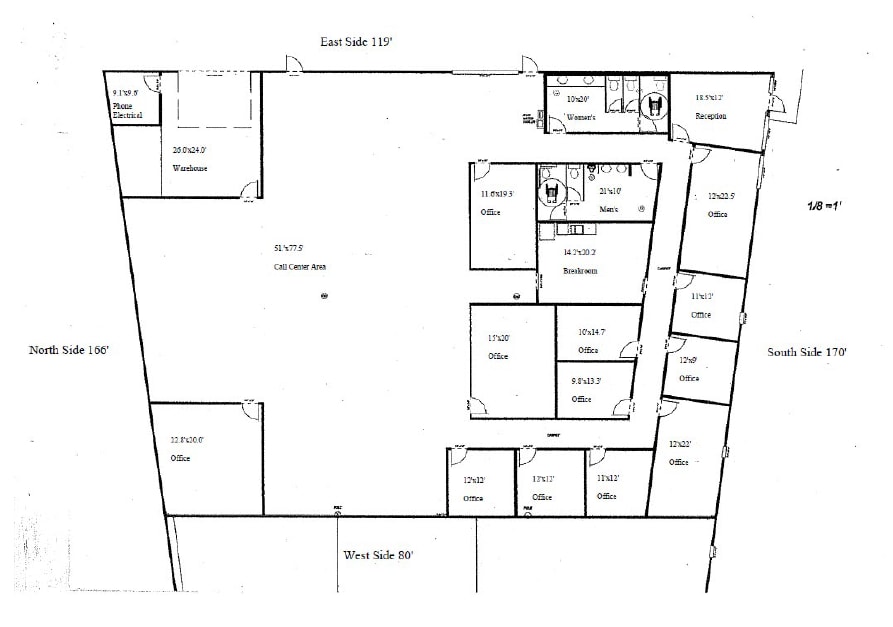 2816 Shamrock Ave, Fort Worth, TX for lease Floor Plan- Image 1 of 1