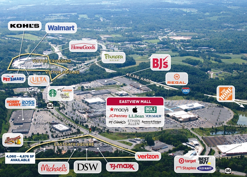 50 Square Dr, Victor, NY for lease - Aerial - Image 2 of 4