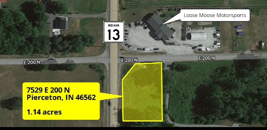 7529 E 200 N, Pierceton, IN for sale Aerial- Image 1 of 2