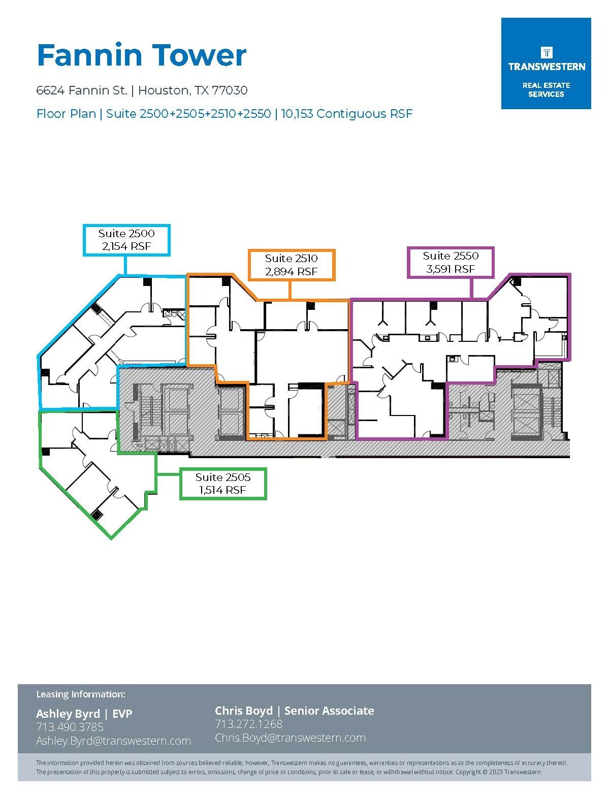 6624 Fannin St, Houston, TX for lease Floor Plan- Image 1 of 1