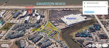 6444 Central City Blvd, Galveston, TX - AERIAL map view