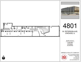 4801 W Peterson Ave, Chicago, IL for lease Floor Plan- Image 1 of 8