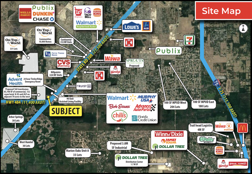 NWC of SR 200 & Hwy 484, Ocala, FL for lease - Building Photo - Image 2 of 2